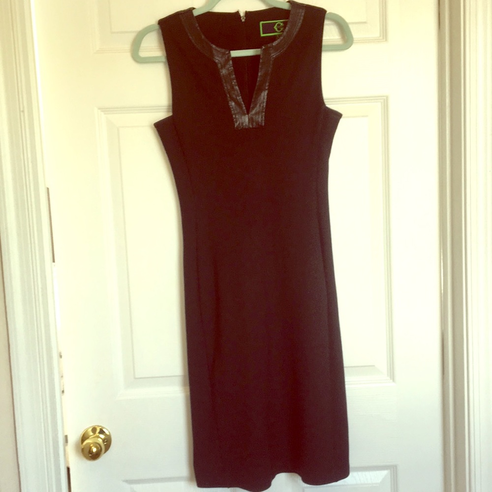 C Wonder Leather Trim Dress - Picture 3 of 8